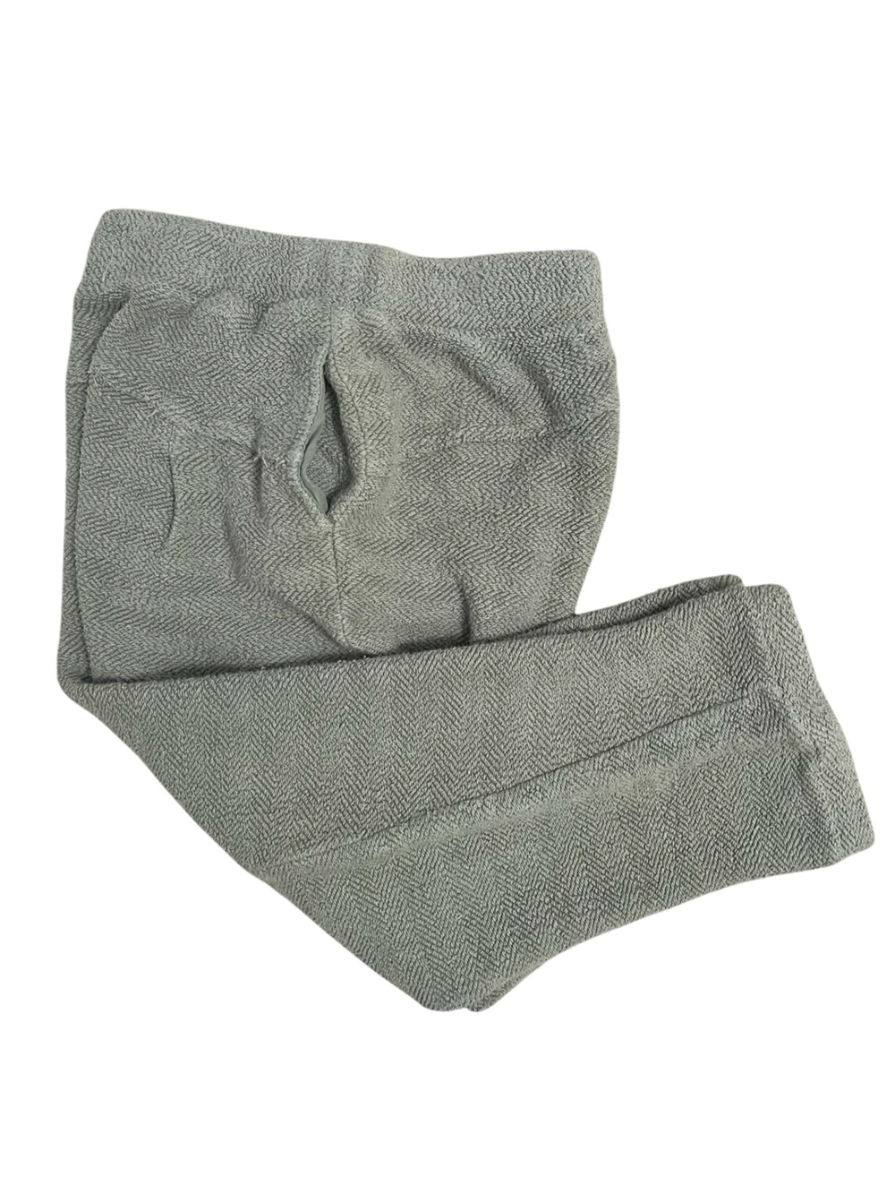 FP Beach French Terry Cropped Lounge Pants Medium Sage Green Free People